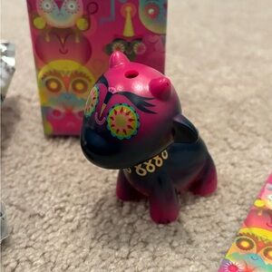 Kidrobot Night Riders Nathan Archee Designer Vinyl Toy Pink Black Figurine